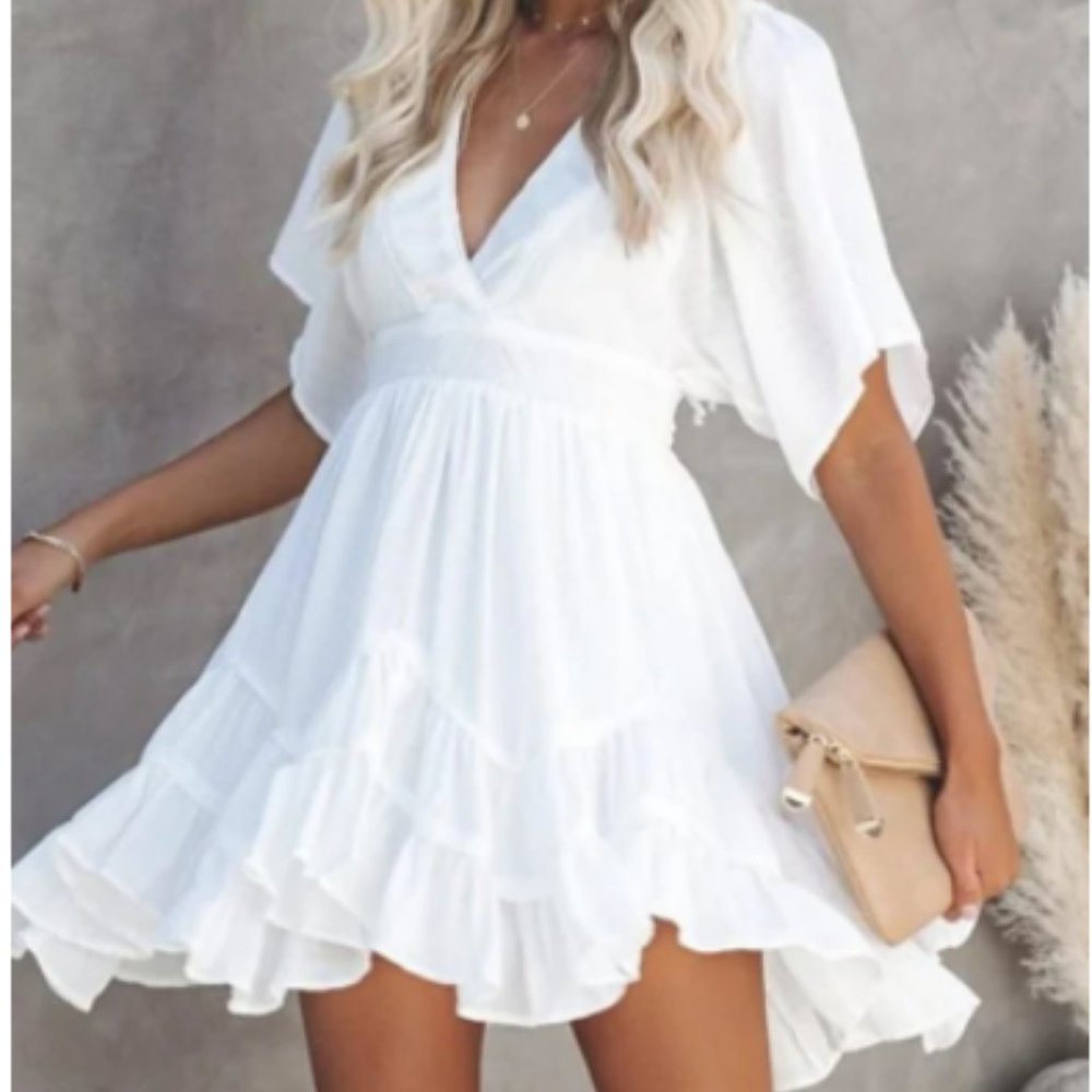 Storia Tiered Ruffled Dress